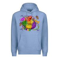 Colony Blue mardi gras lips olivia Premium Hoodie - OliviaCreatesArt