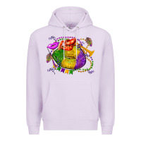 Lilac mardi gras lips olivia Premium Hoodie - OliviaCreatesArt