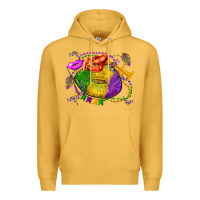 Mustard mardi gras lips olivia Premium Hoodie - OliviaCreatesArt