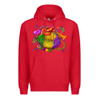 Red mardi gras lips olivia Premium Hoodie - OliviaCreatesArt
