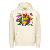 Sandshell mardi gras lips olivia Premium Hoodie - OliviaCreatesArt