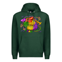 Sports Green mardi gras lips olivia Premium Hoodie - OliviaCreatesArt