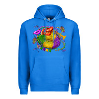 True Royal mardi gras lips olivia Premium Hoodie - OliviaCreatesArt