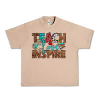 Teach Love Inspire With Leopard Urban Heavy Tee | Teevron