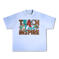 Grape Ice Teach Love Inspire With Leopard Urban Heavy Tee - BundleAndBundleShop