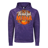 Cloud Purple Thankful Mama Vintage Hoodie - MaliasSmallBusiness