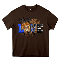 Chocolate Brown For The Love Of The Lions Heavy Core Tee - LillyAllenDesigns