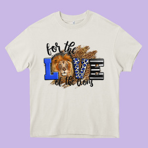 For The Love Of The Lions Heavy Core Tee Designed By Lillyallendesigns