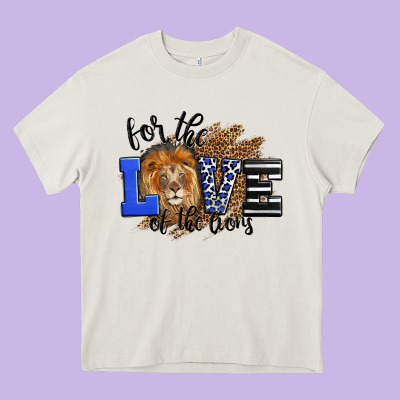 For The Love Of The Lions Heavy Core Tee Designed By Lillyallendesigns