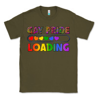 Army Green Western Gay Pride Loading LGBTQ+ Classic Tee - BundleAndBundleShop