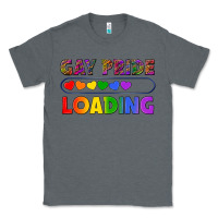 Charcoal Heather Western Gay Pride Loading LGBTQ+ Classic Tee - BundleAndBundleShop