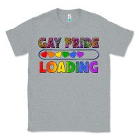 Heather Grey Western Gay Pride Loading LGBTQ+ Classic Tee - BundleAndBundleShop