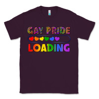Plum Western Gay Pride Loading LGBTQ+ Classic Tee - BundleAndBundleShop