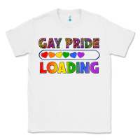White Western Gay Pride Loading LGBTQ+ Classic Tee - BundleAndBundleShop