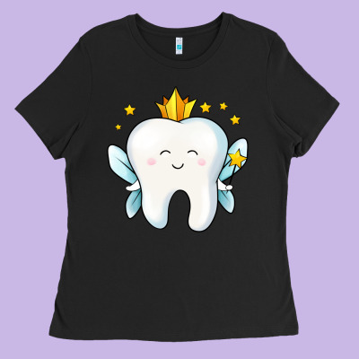 Tooth Fairy Ladies Tee Designed By Jasminsmagicworld