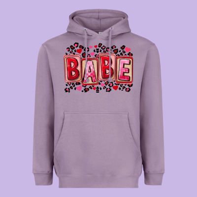 Valentine's Day Babe Heavyweight Hoodie Designed By Fadigitalartstudio