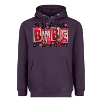 Plum Valentine's Day babe Heavyweight Hoodie - FaDigitalArtStudio
