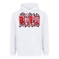 White Valentine's Day babe Heavyweight Hoodie - FaDigitalArtStudio