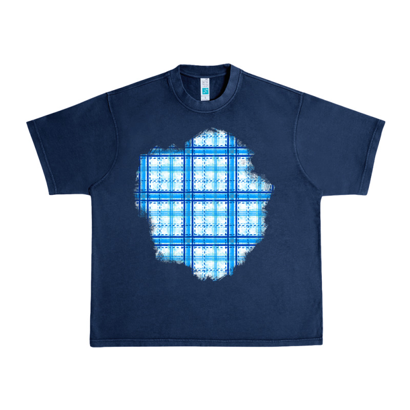 Winter Tartan Patch Urban Heavy Tee by BundleAndBundleShop | Teevron