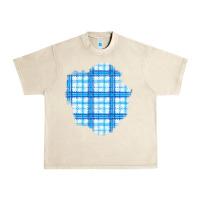 Sandshell Winter Tartan Patch Urban Heavy Tee - BundleAndBundleShop