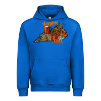 Cobalt happy fall Urban Hoodie - CowhideDigitalArt