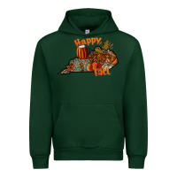 Forest Green happy fall Urban Hoodie - CowhideDigitalArt