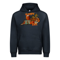 Navy happy fall Urban Hoodie - CowhideDigitalArt