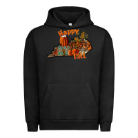 Pigment Black happy fall Urban Hoodie - CowhideDigitalArt