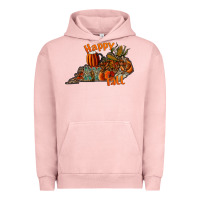 Pigment Salmon happy fall Urban Hoodie - CowhideDigitalArt