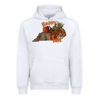 White happy fall Urban Hoodie - CowhideDigitalArt