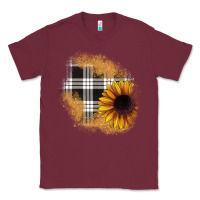 Burgundy sunflower christmas patch Classic Tee - JahusDesignShop