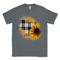 Charcoal Heather sunflower christmas patch Classic Tee - JahusDesignShop