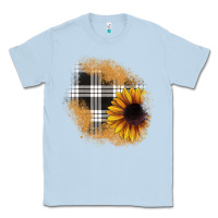 Dusty Blue sunflower christmas patch Classic Tee - JahusDesignShop