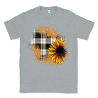 Heather Grey sunflower christmas patch Classic Tee - JahusDesignShop