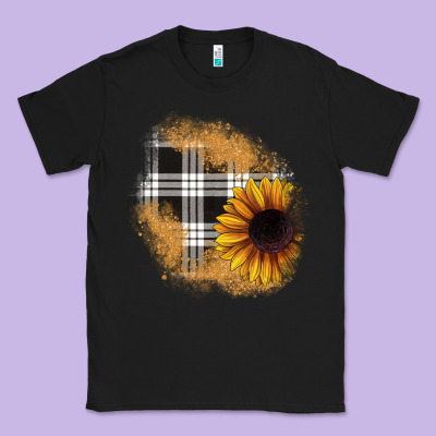 Sunflower Christmas Patch Classic Tee Designed By Jahusdesignshop