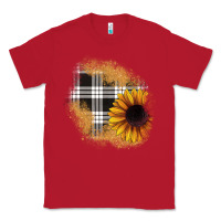 Red sunflower christmas patch Classic Tee - JahusDesignShop