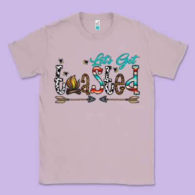 Let's Get Toasted Classic Tee Designed By Cowhidedigitalart