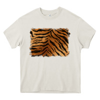 Cream handdrawn tiger pattern background Heavy Core Tee - BarkalooDesign
