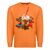 Carrot teacher frappe coffee Premium Sweatshirt - FaDigitalArtStudio