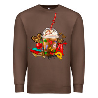 Chestnut teacher frappe coffee Premium Sweatshirt - FaDigitalArtStudio