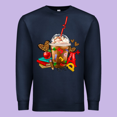 Teacher Frappe Coffee Premium Sweatshirt Designed By Fadigitalartstudio