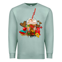 Seafoam teacher frappe coffee Premium Sweatshirt - FaDigitalArtStudio