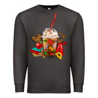Smoke teacher frappe coffee Premium Sweatshirt - FaDigitalArtStudio