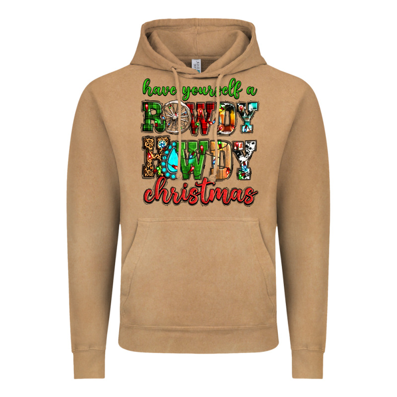 Have Yourself A Rowdy Howdy Christmas Vintage Hoodie by NancyCooperArtShop | Teevron