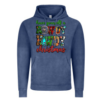Vintage Denim Have yourself a rowdy howdy Christmas Vintage Hoodie - NancyCooperArtShop