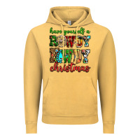 Vintage Mustard Have yourself a rowdy howdy Christmas Vintage Hoodie - NancyCooperArtShop