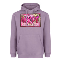 Lavender Hope Breast Cancer Heavyweight Hoodie - FaDigitalArtStudio