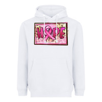 White Hope Breast Cancer Heavyweight Hoodie - FaDigitalArtStudio