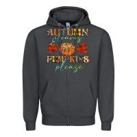 Smoke autumn leaves and pumpkins please Zipper Hoodie - CowGirlArtShop