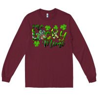 Burgundy st. patrick's day one lucky mimi Long Sleeve Tee - RanaPortraitStore